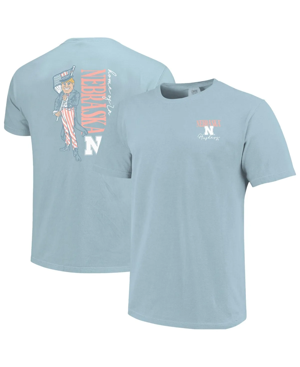 Image One Nebraska Huskers Americana Mascot Comfort Colors T-Shirt by Image One