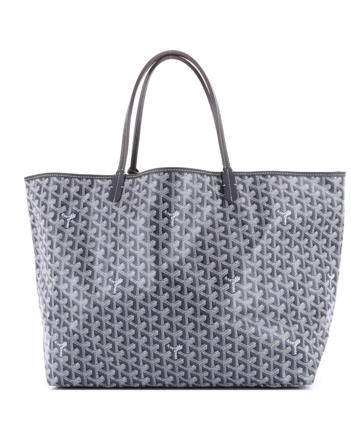 Pre-Owned Goyard Saint Louis Large Coated Canvas Tote by Pre Owned Goyard