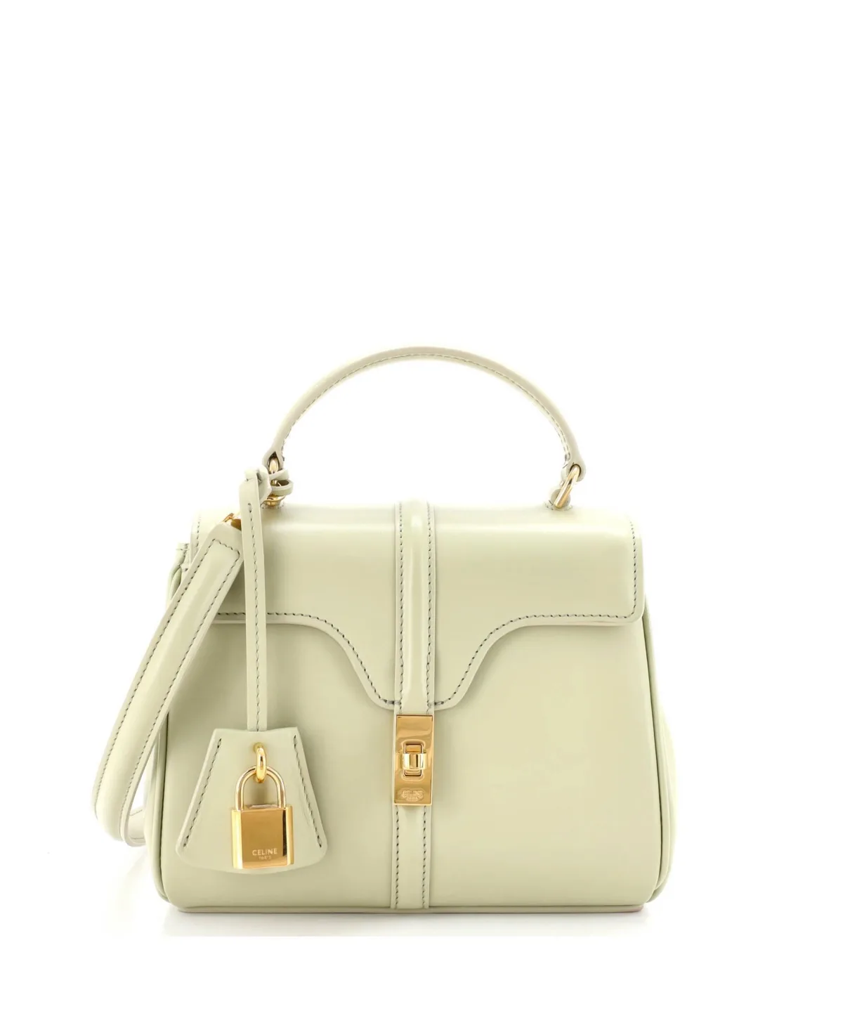 Pre-Owned Celine Mini 16 Top Handle Bag Smooth Calfskin by Celine