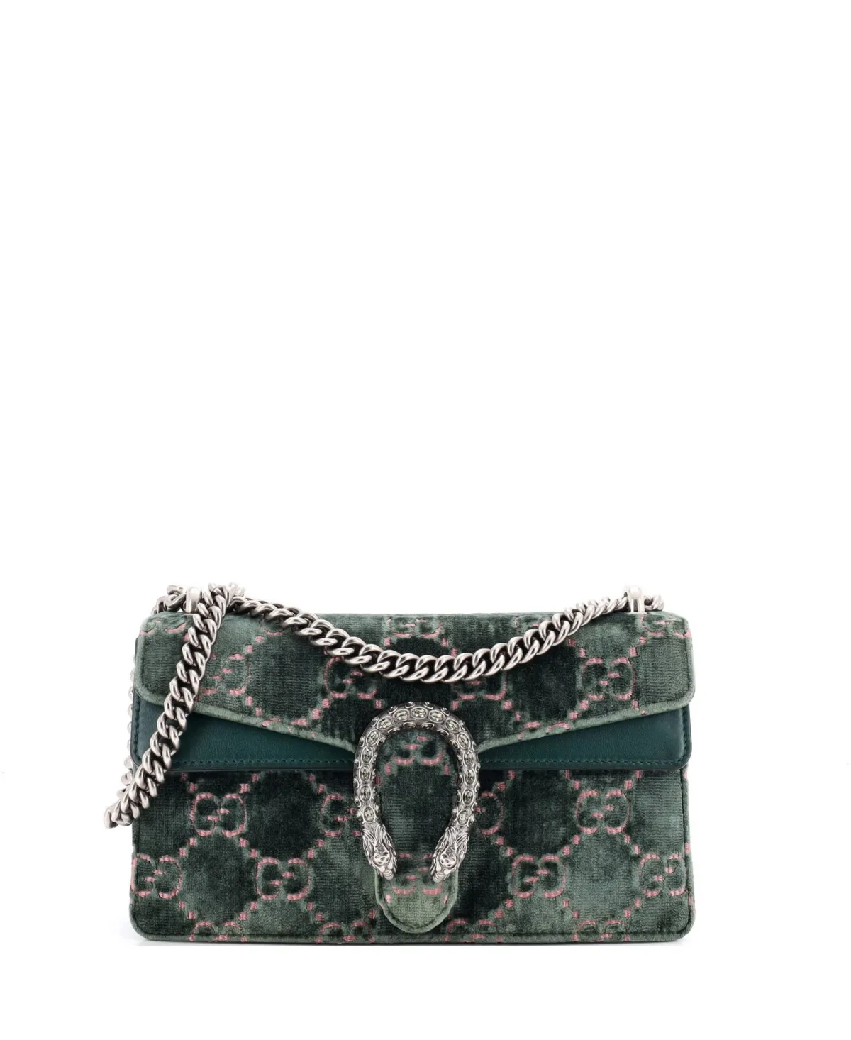 Pre-Owned Gucci Mini Dionysus Bag Gg Velvet by Gucci