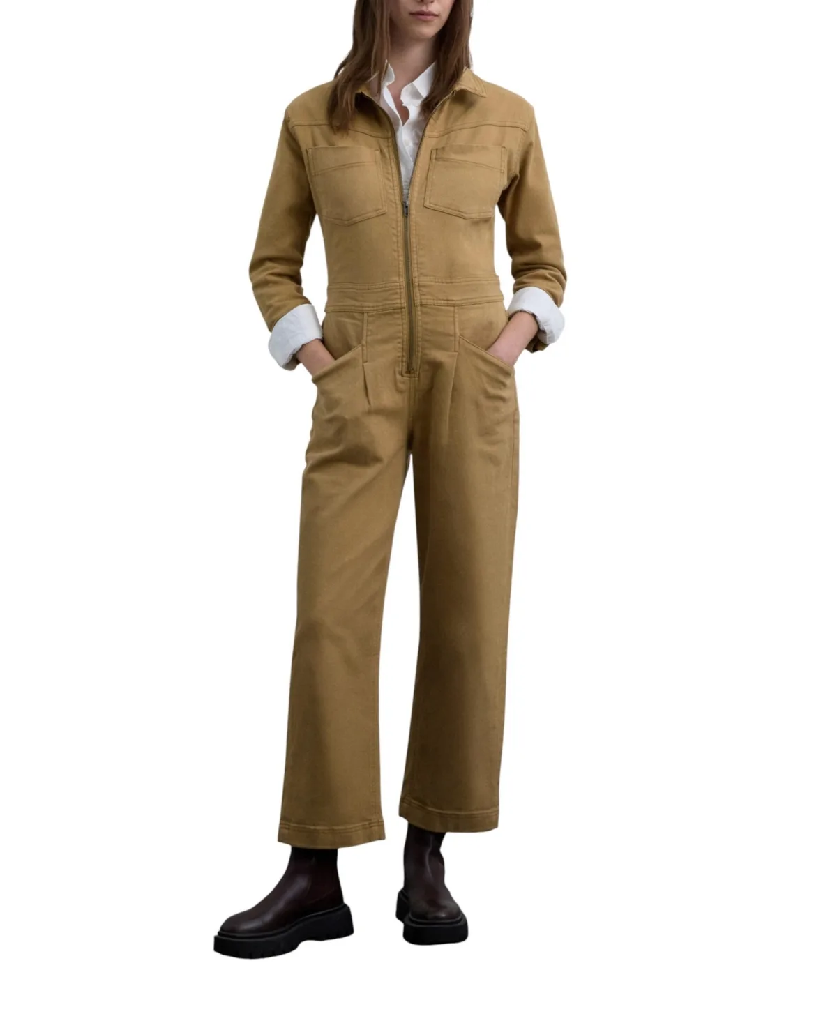 Jumpsuit with Front Zipper by Scalpers