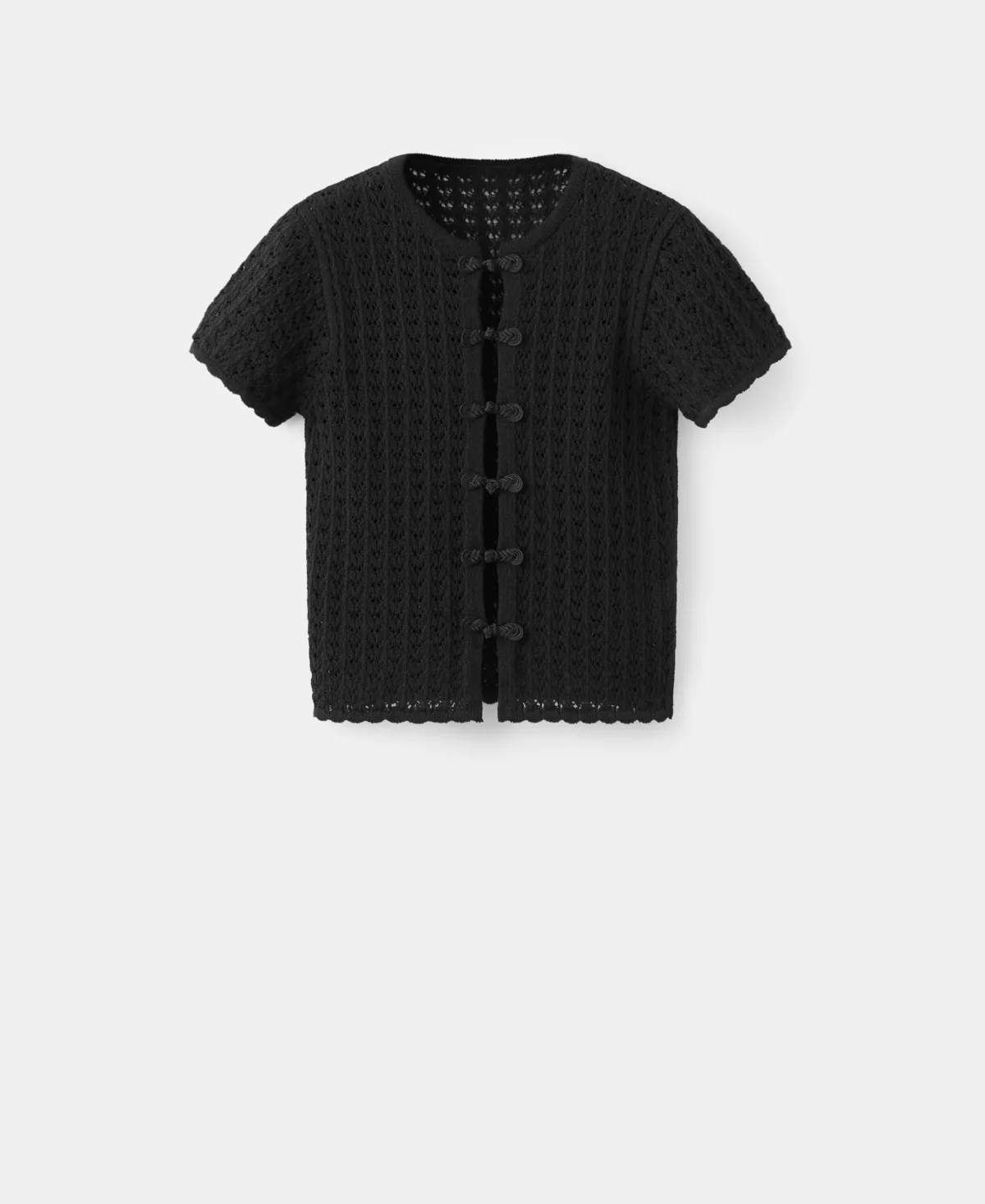 Toggles Openwork Knit Cardigan by Mango