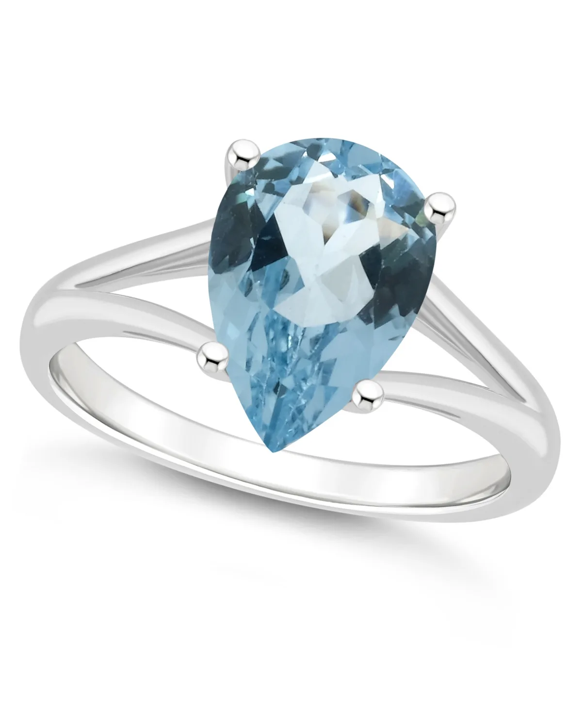 Sky Blue Topaz (3-2/3 Ct.t.w.) Ring in Sterling Silver