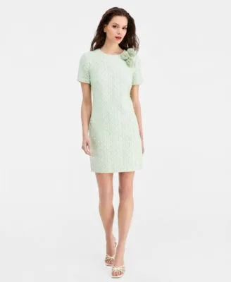 Pom Pom Textured Dress by Eliza J