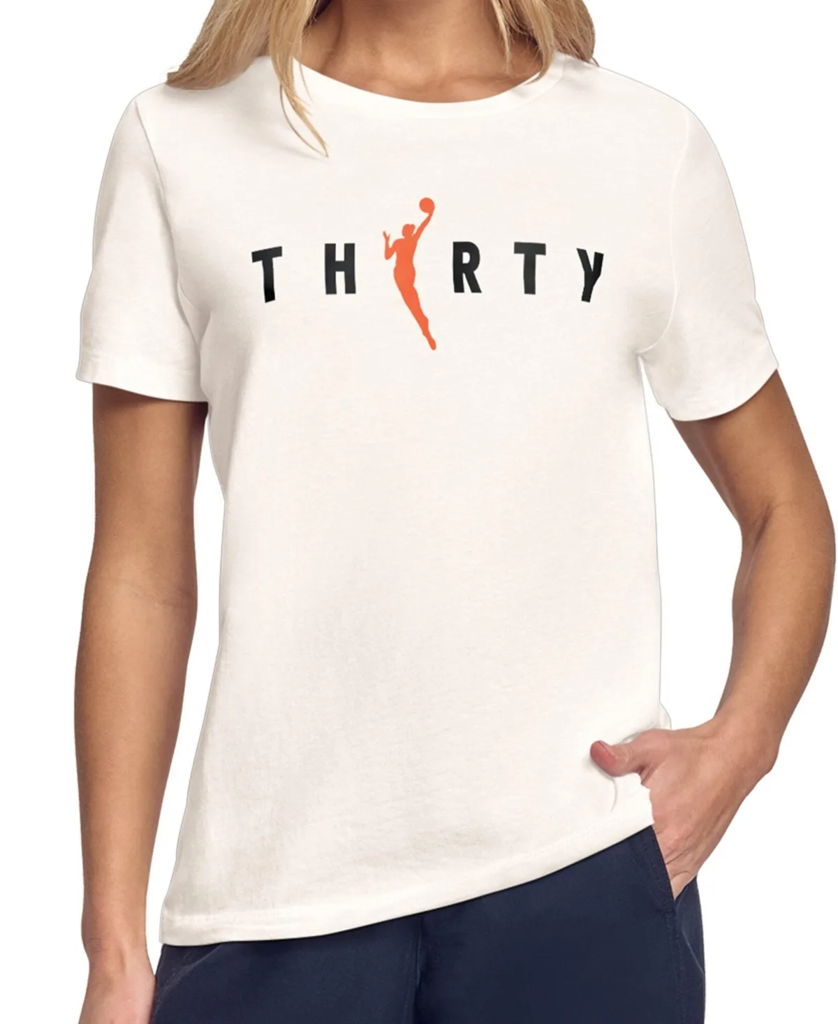 Wnba 30th Anniversary Screen-Printed Graphics T-Shirt by Starter