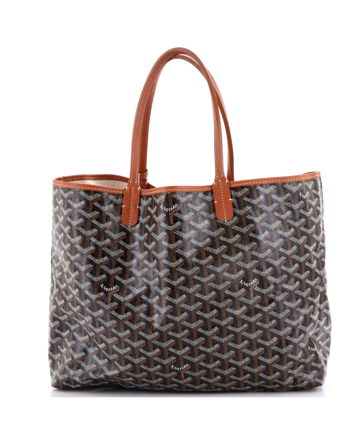 Saint Louis Coated Canvas Tote by Pre Owned Goyard