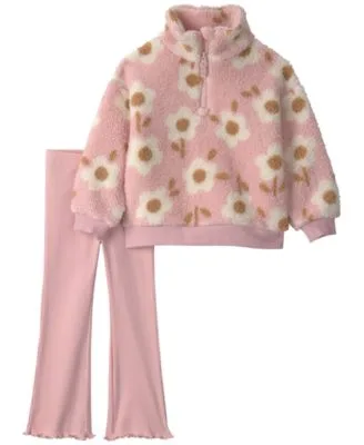 Long Sleeve Half Zip Floral Print Top Pants 2 Piece Set by Carter's