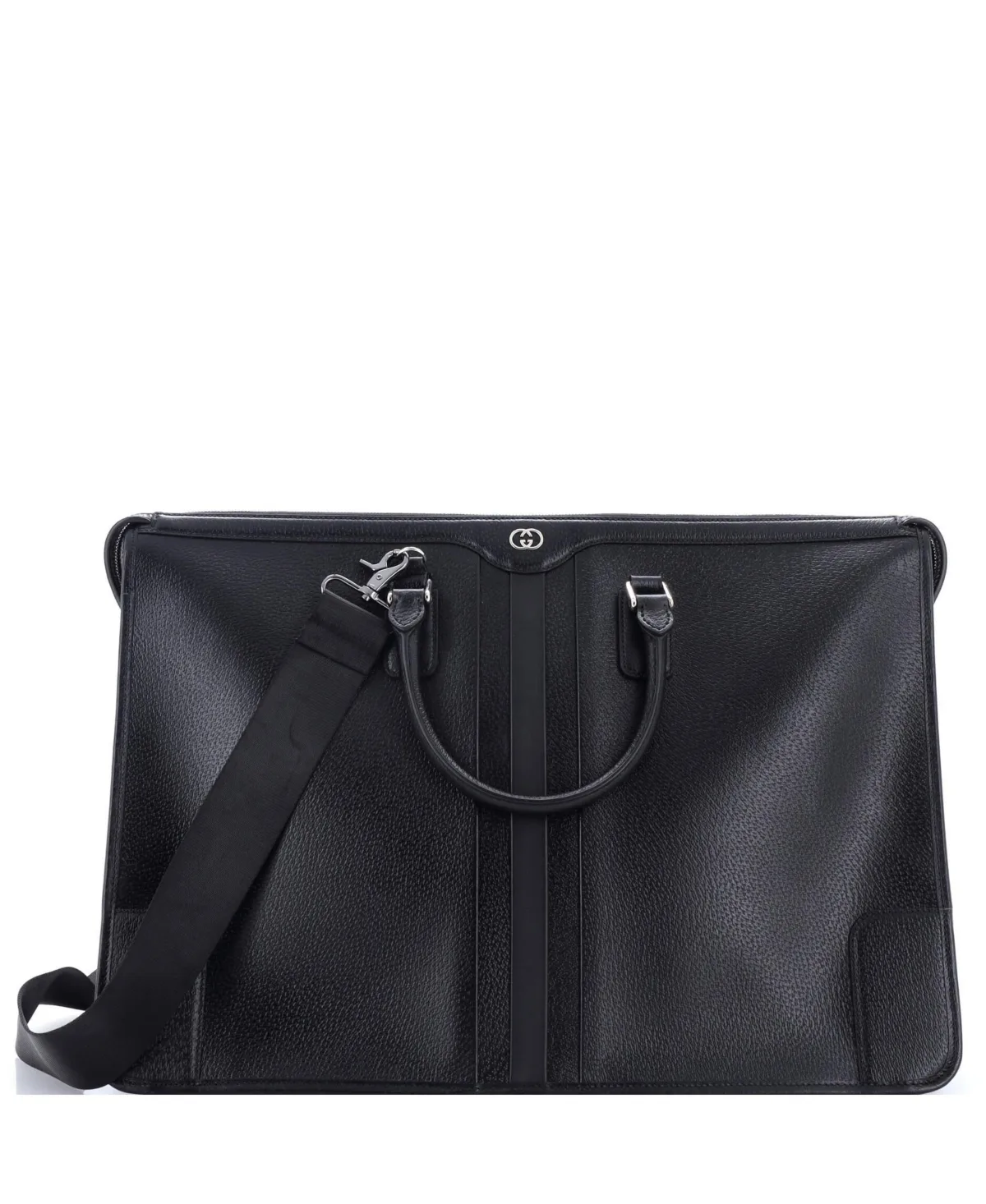 Pre-Owned Gucci Large Interlocking G Convertible Briefcase Leather by Gucci