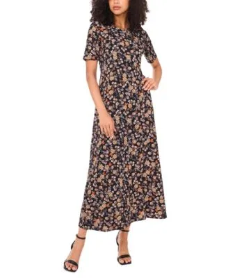Crew Neck Short Sleeve Dress