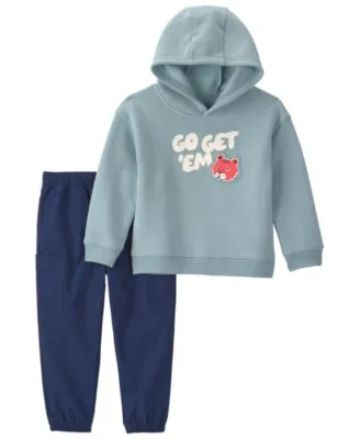 Go Get Em Tiger Graphic Fleece Hooded Sweatshirt Pants 2 Piece Set by Carter's