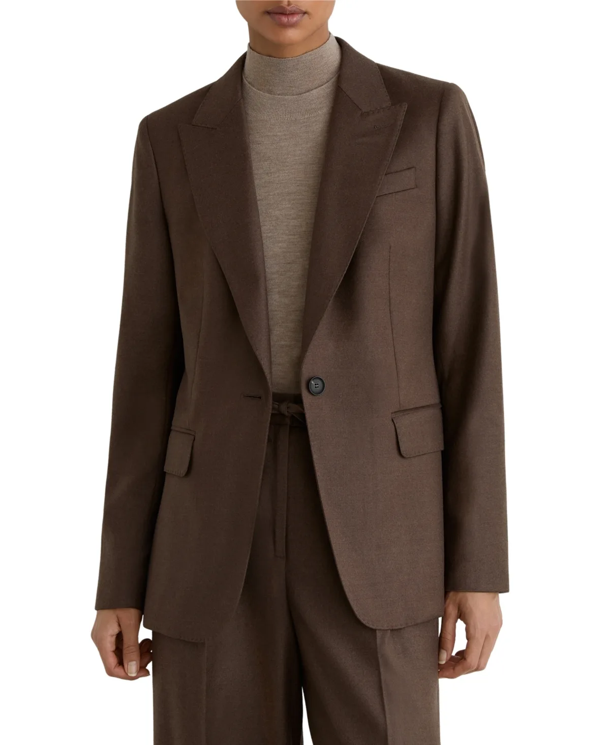 Tailored Single-Breasted Wool-Blend Blazer by Reiss