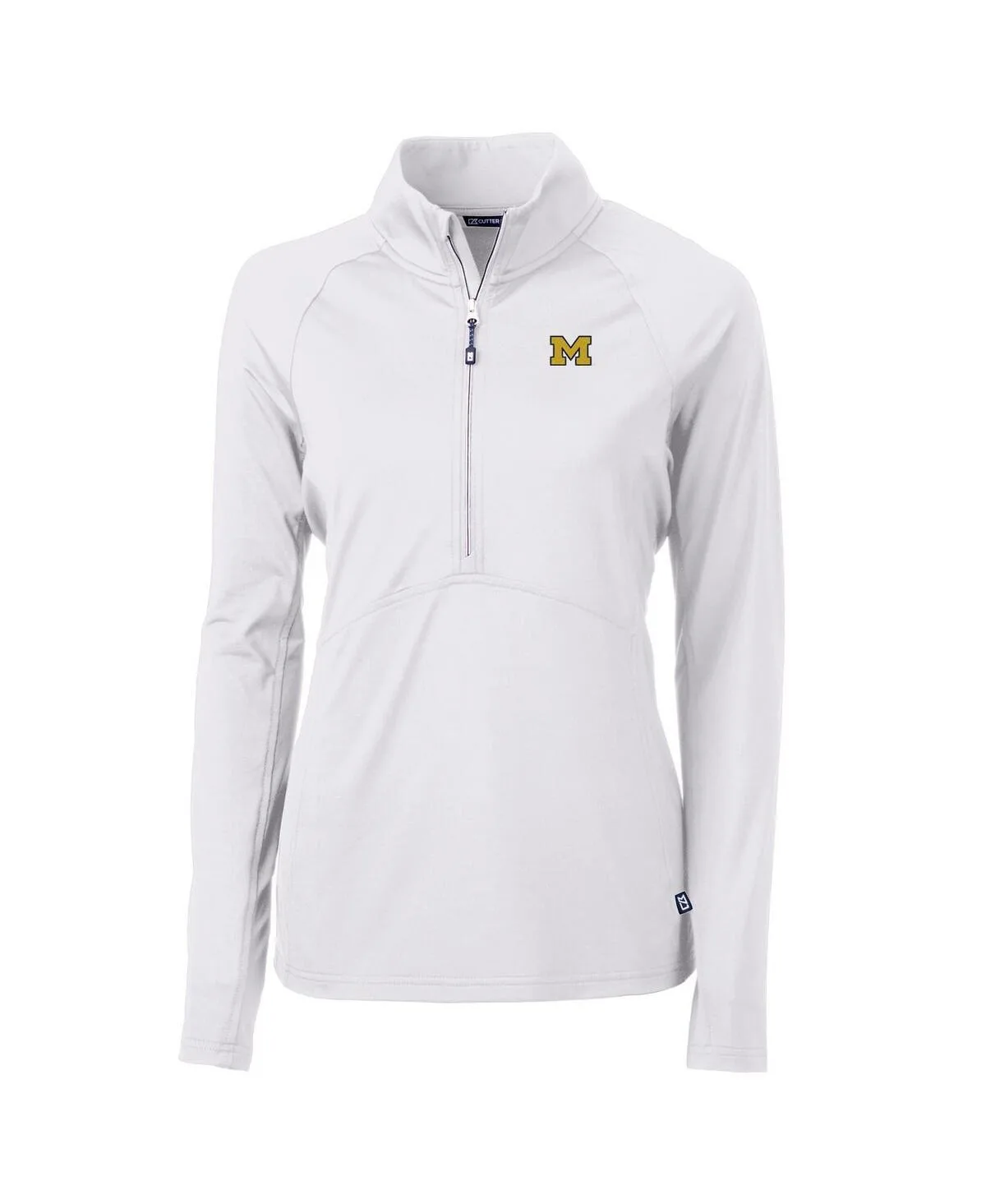 Cutter & Buck Michigan Wolverines Adapt Eco Knit Half-Zip Pullover Jacket by Cutter & Buck