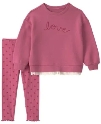 Love Fleece Long Sleeve Top Pants 2 Piece Set by Carter's