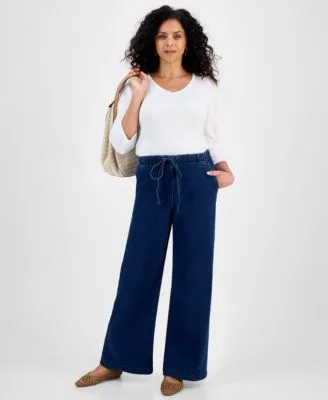 Wide Leg Pull on Jeans by Style & Co
