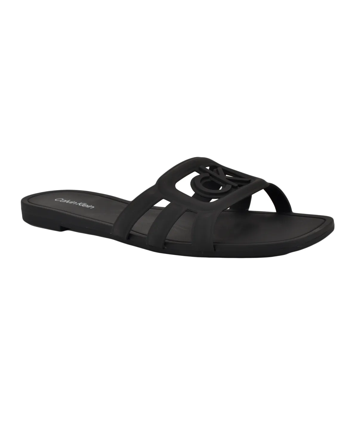 Yoana Logo Slip-On Jelly Flat Sandals