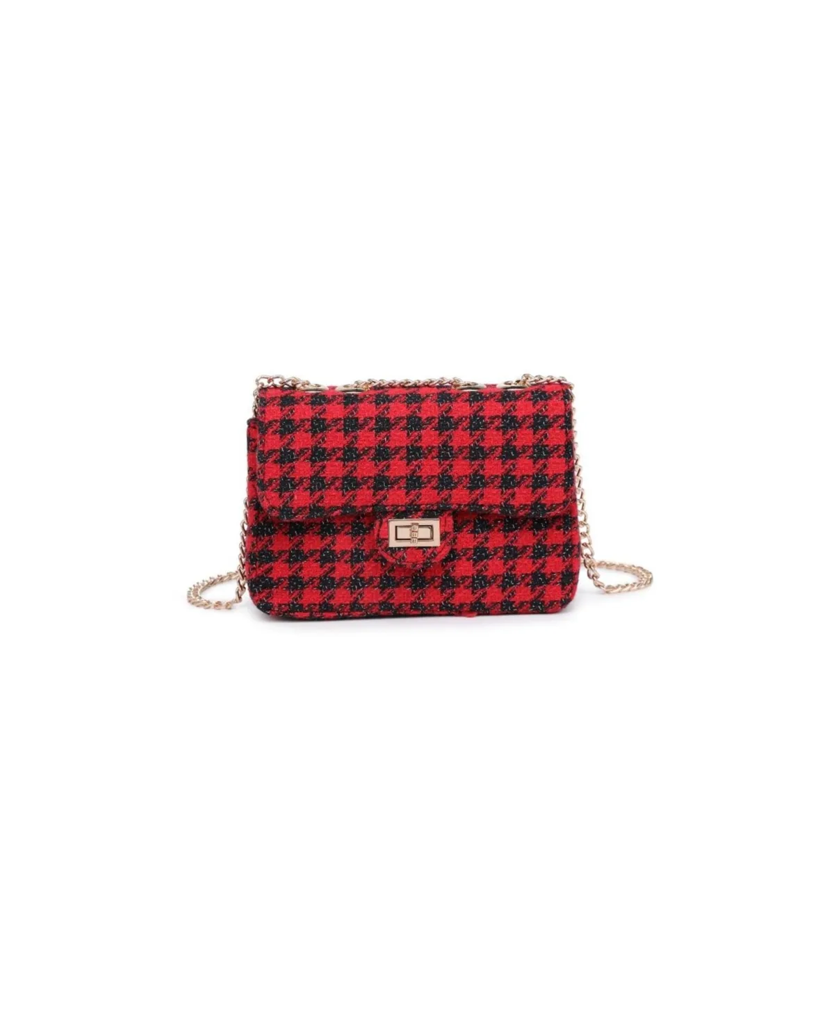 Camille Multi-Color Tweed Shoulder Bag by Urban Expressions