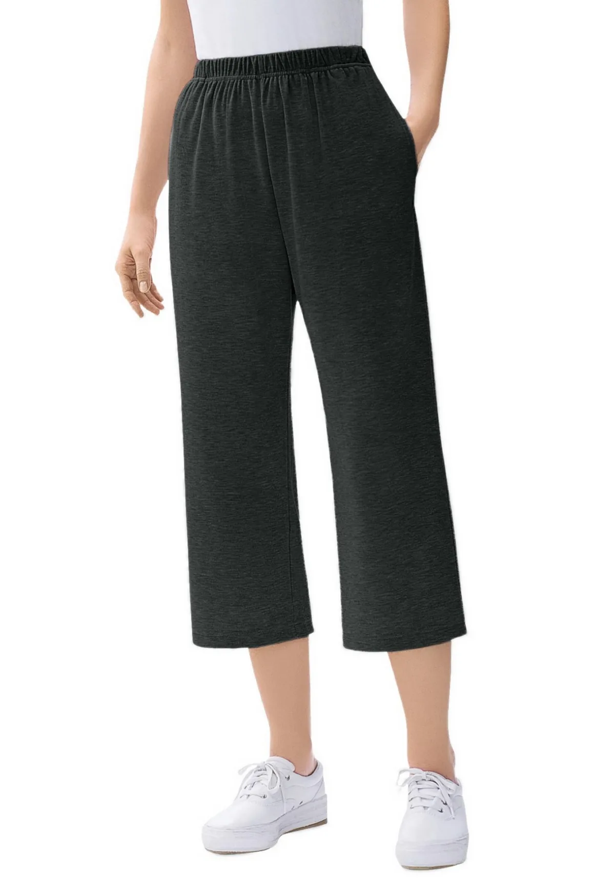 7-Day Knit Capri by Woman Within