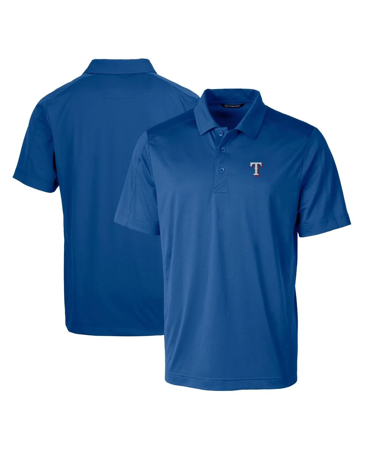 Texas Rangers Prospect Textured Stretch Polo Shirt by Cutter & Buck