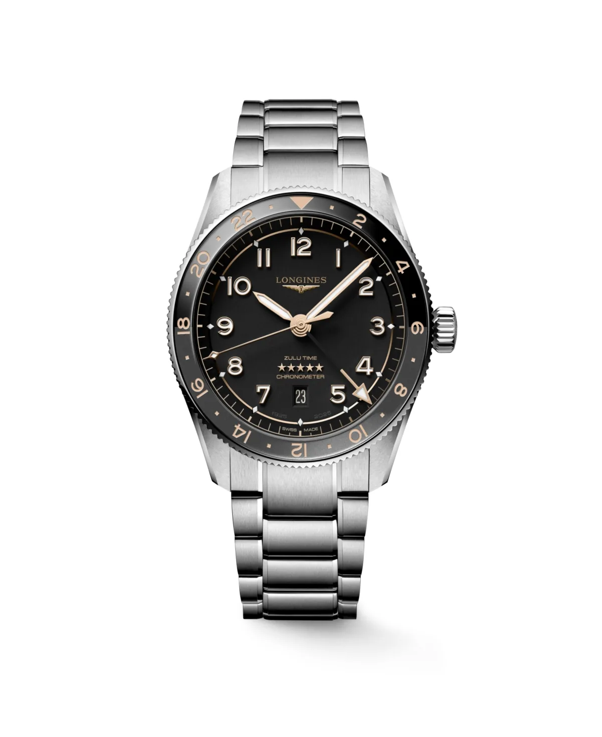 Spirit Zulu Time Automatic Stainless-Steel Watch, 42mm by Longines