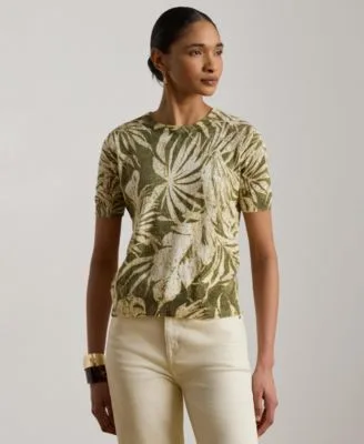 Crewneck Short Sleeve Sweater by Ralph Lauren