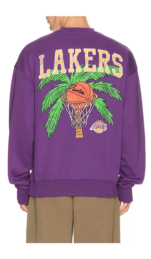 Duvin Design x Lakers Crew Fleece Sweatshirt by Duvin Design