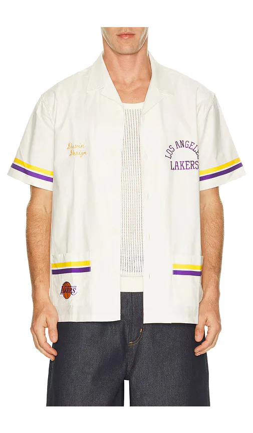 Duvin Design x Lakers Button Up Shirt by Duvin Design