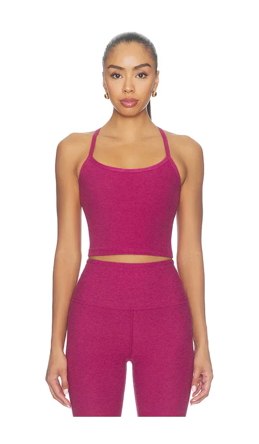 Spacedye Slim Racerback Cropped Tank Top by Beyond Yoga