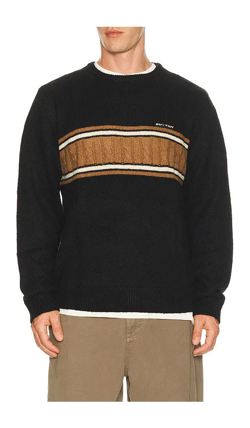 Mohair Stripe Knit Sweater by Rhythm