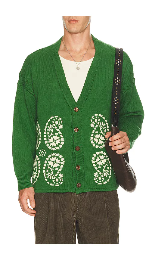 Paisley Knit Cardigan by Found