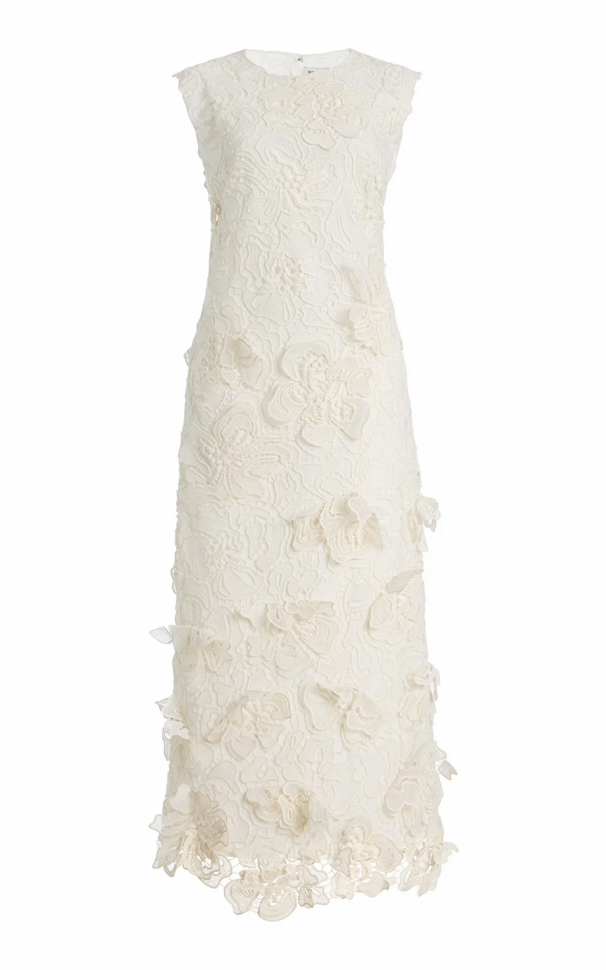 Dahlia Floral-Lace Midi Dress