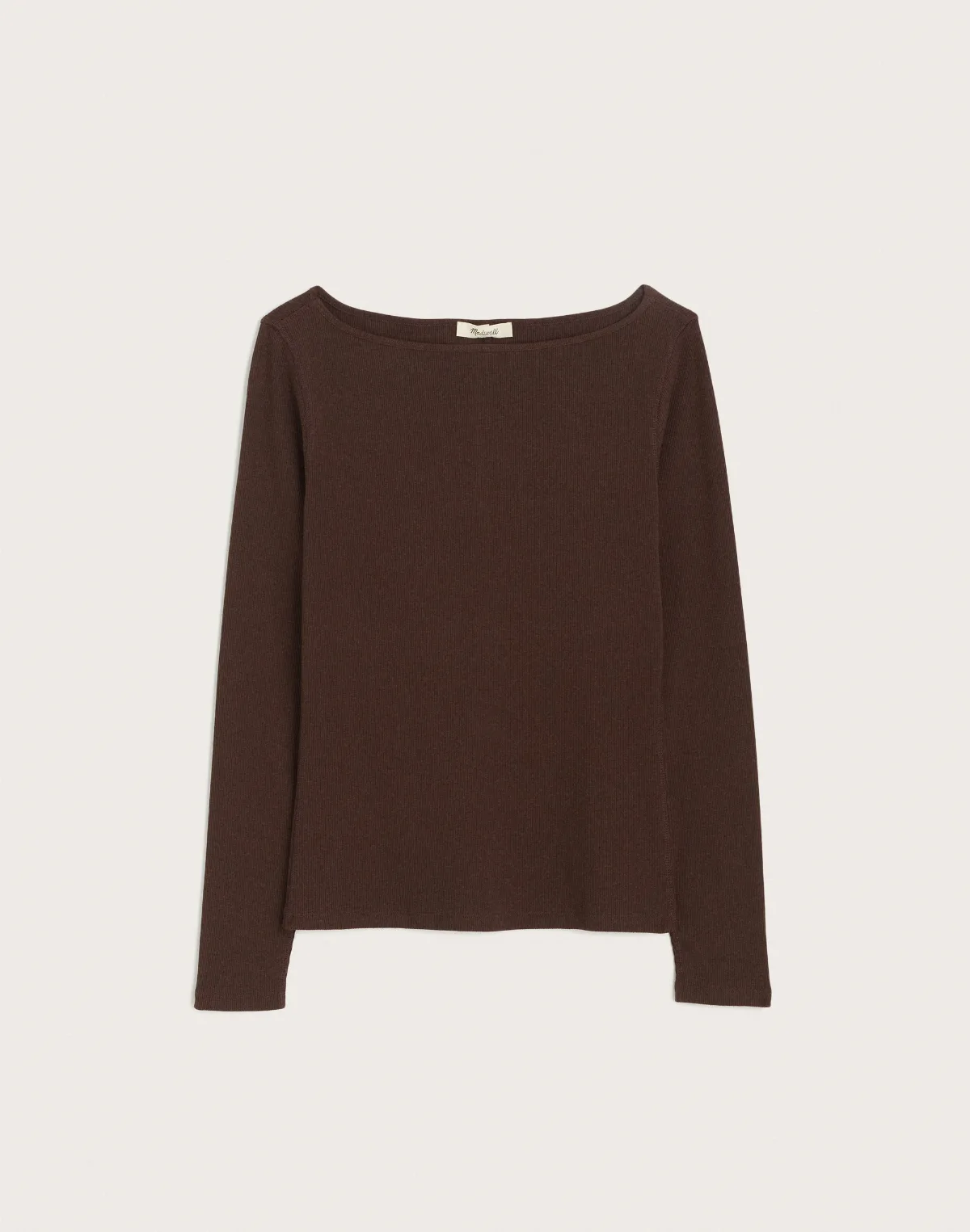 The Boatneck Layering Top in Utility Rib by MW
