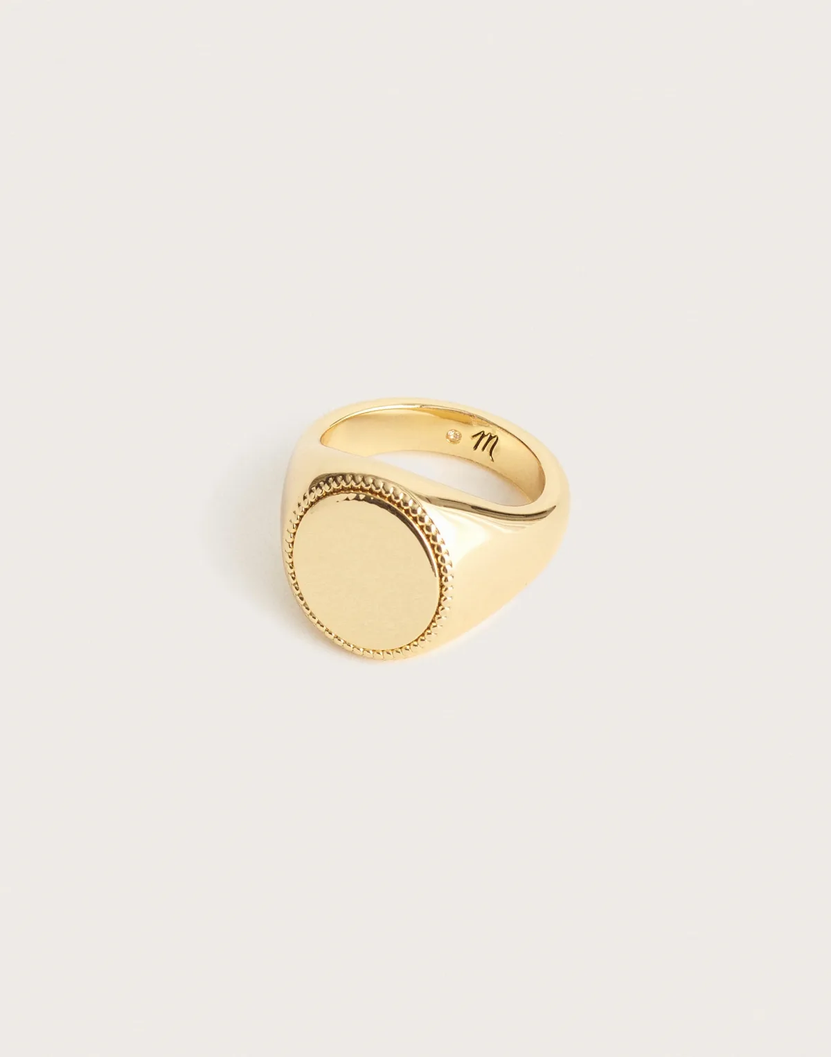 Milgrain Signet Ring by MW