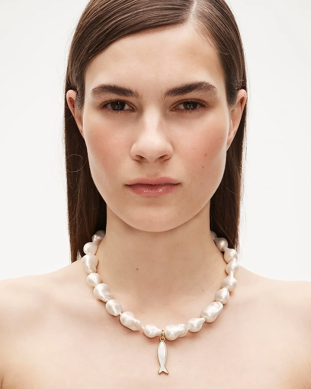 Fish Charm Necklace by J.Crew