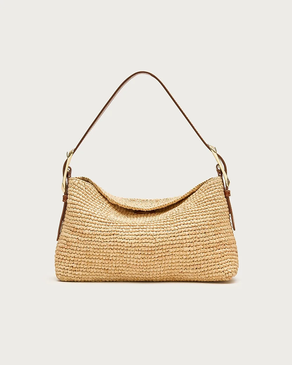 Berkeley Small Handknotted Shoulder Bag in Raffia by J.Crew