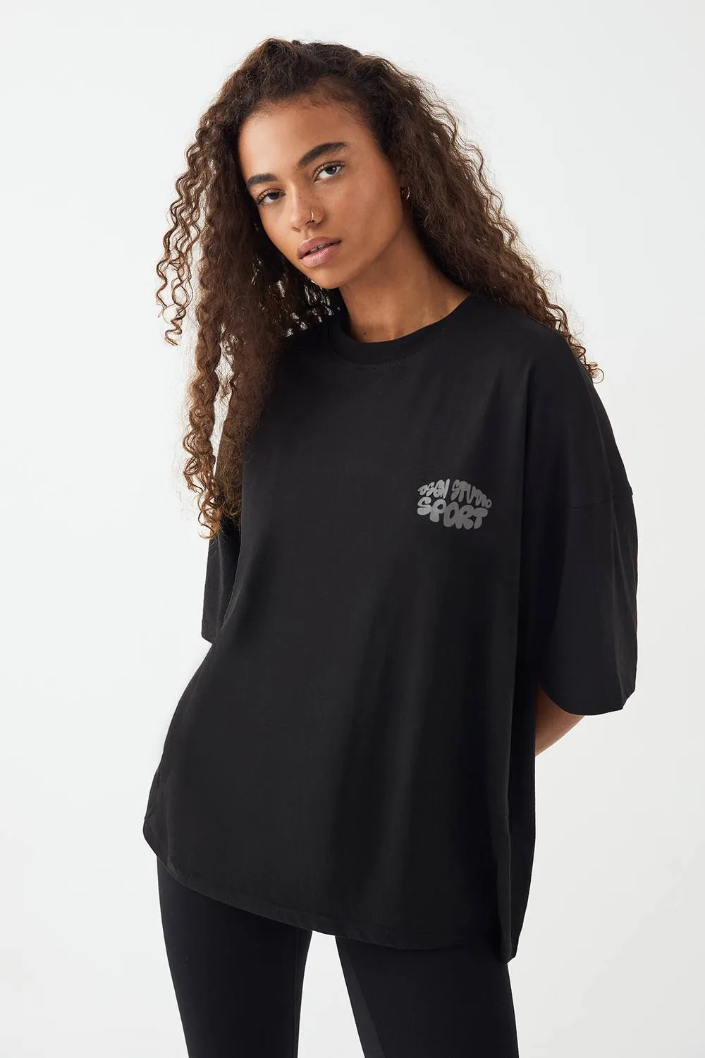 Sport Bubble Slogan Oversized T-Shirt by DSGN Studio