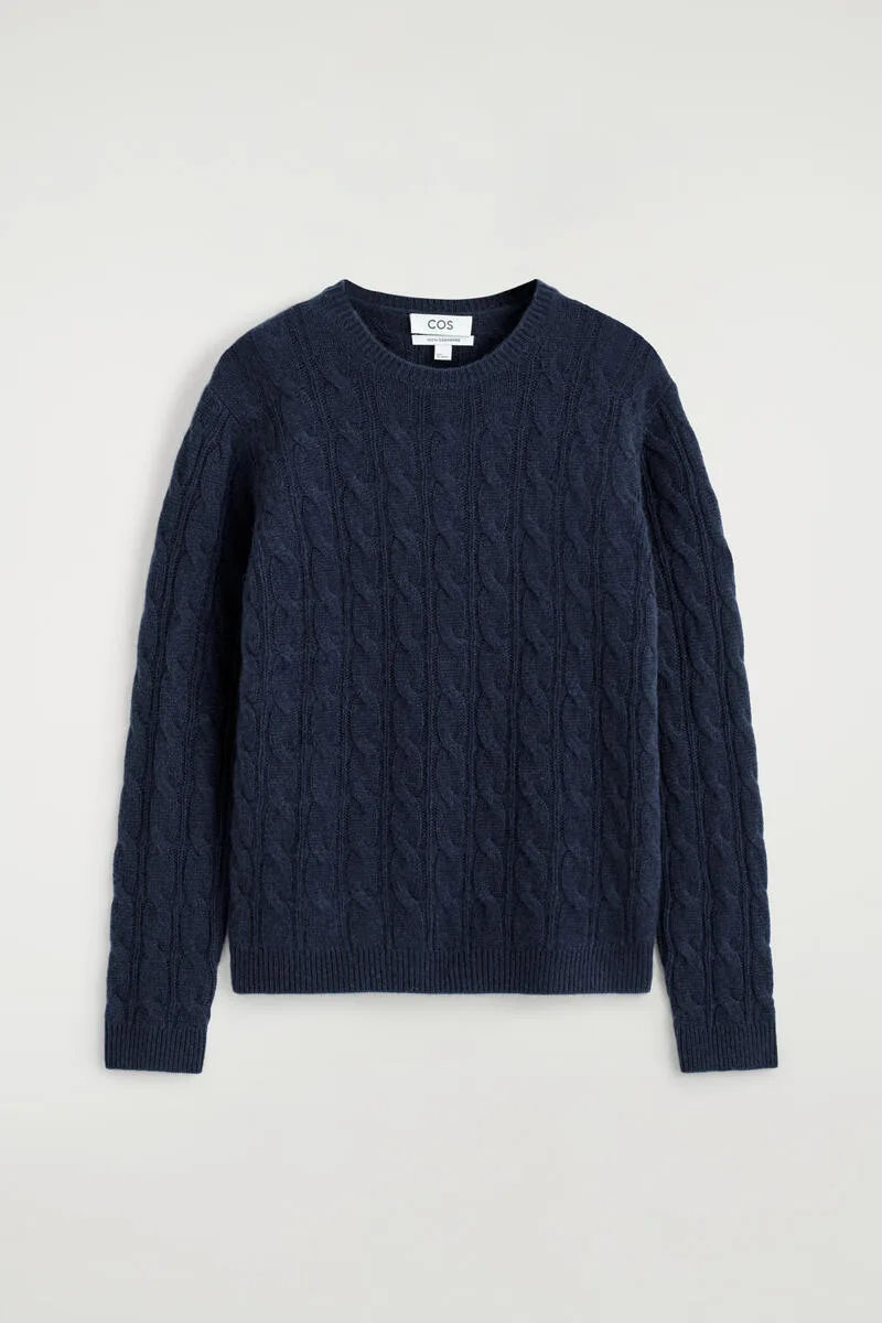 Cable-Knit Pure Cashmere Sweater