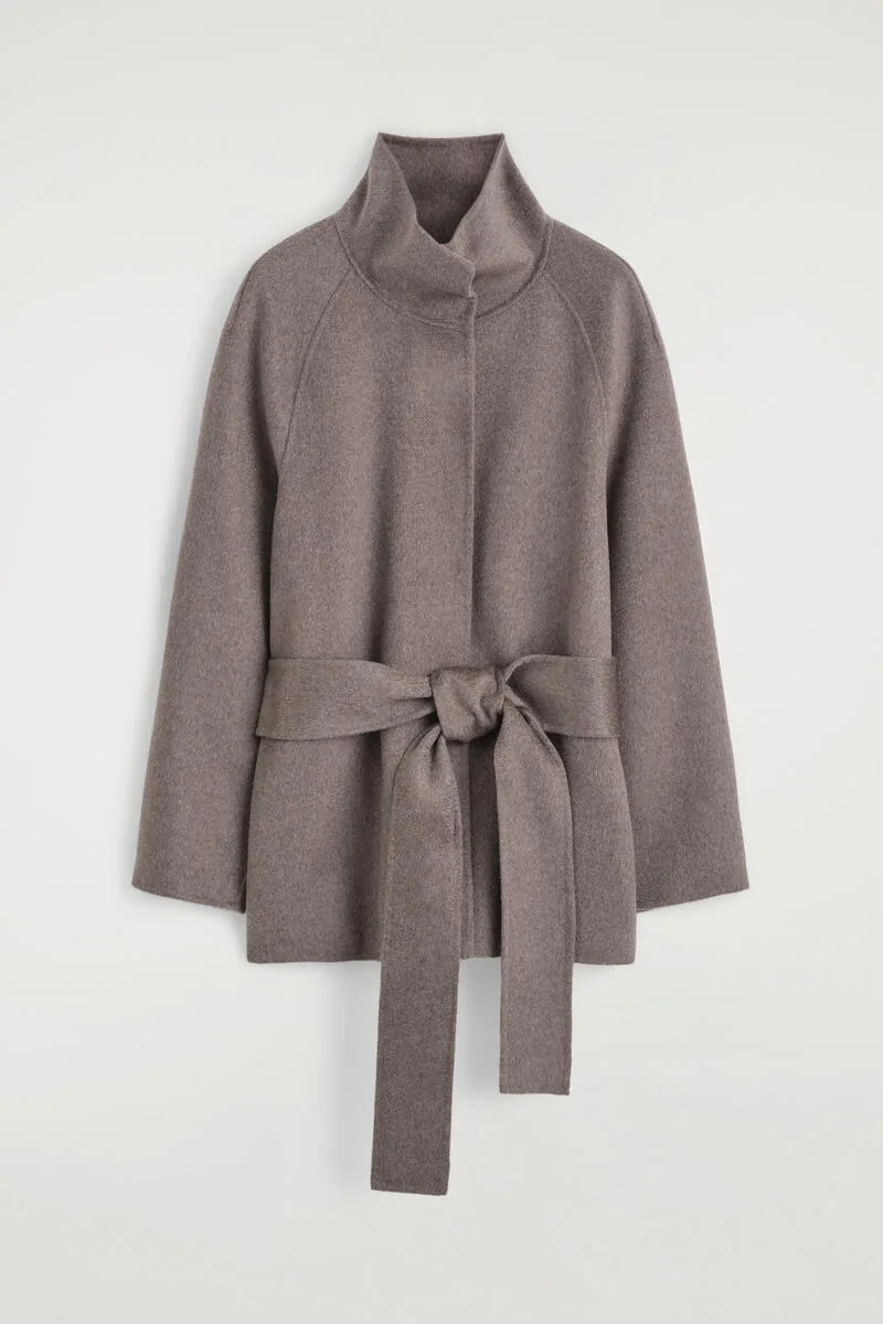 Belted Double-Faced Cashmere Jacket by COS