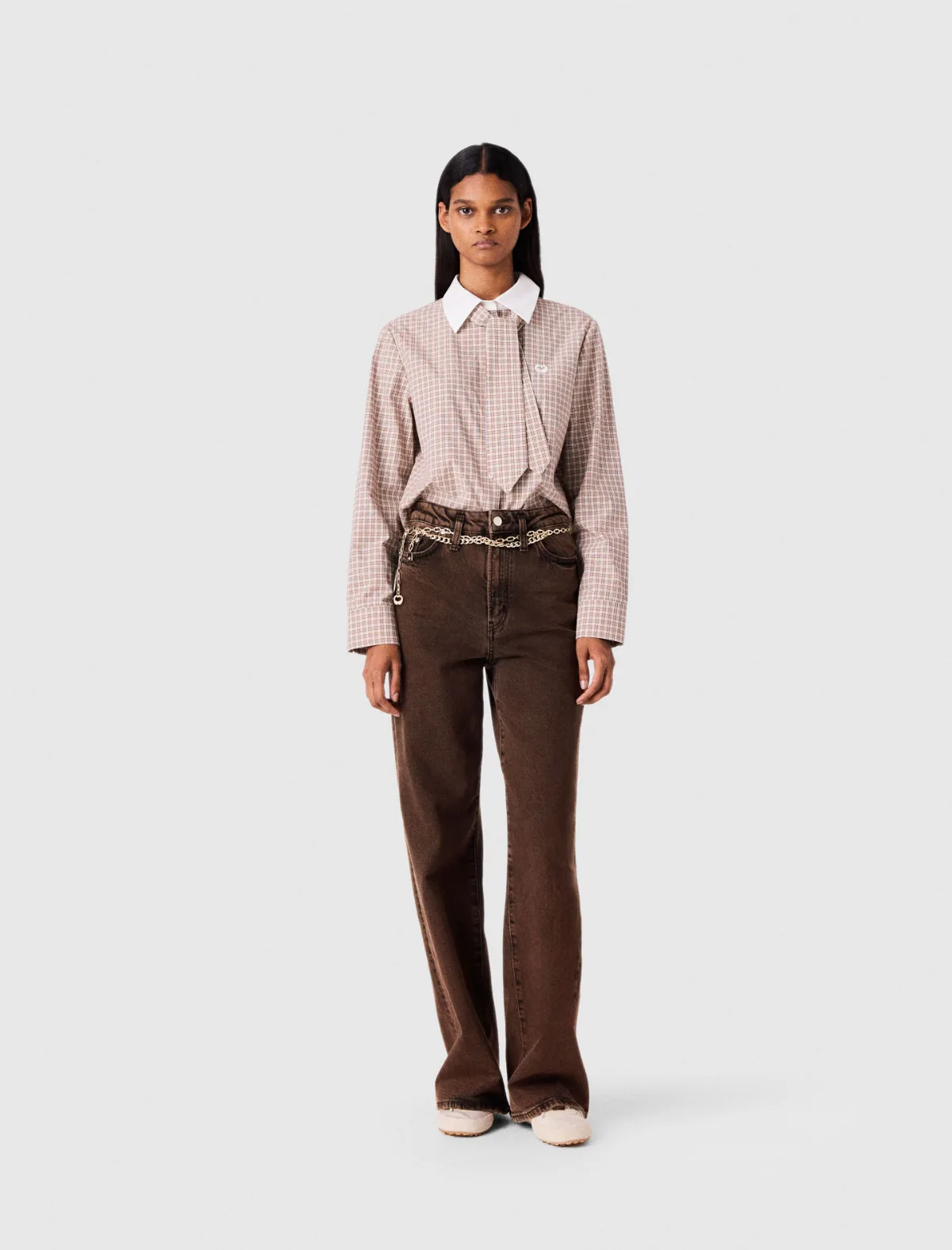 Bootcut Jeans with Chain by Maje