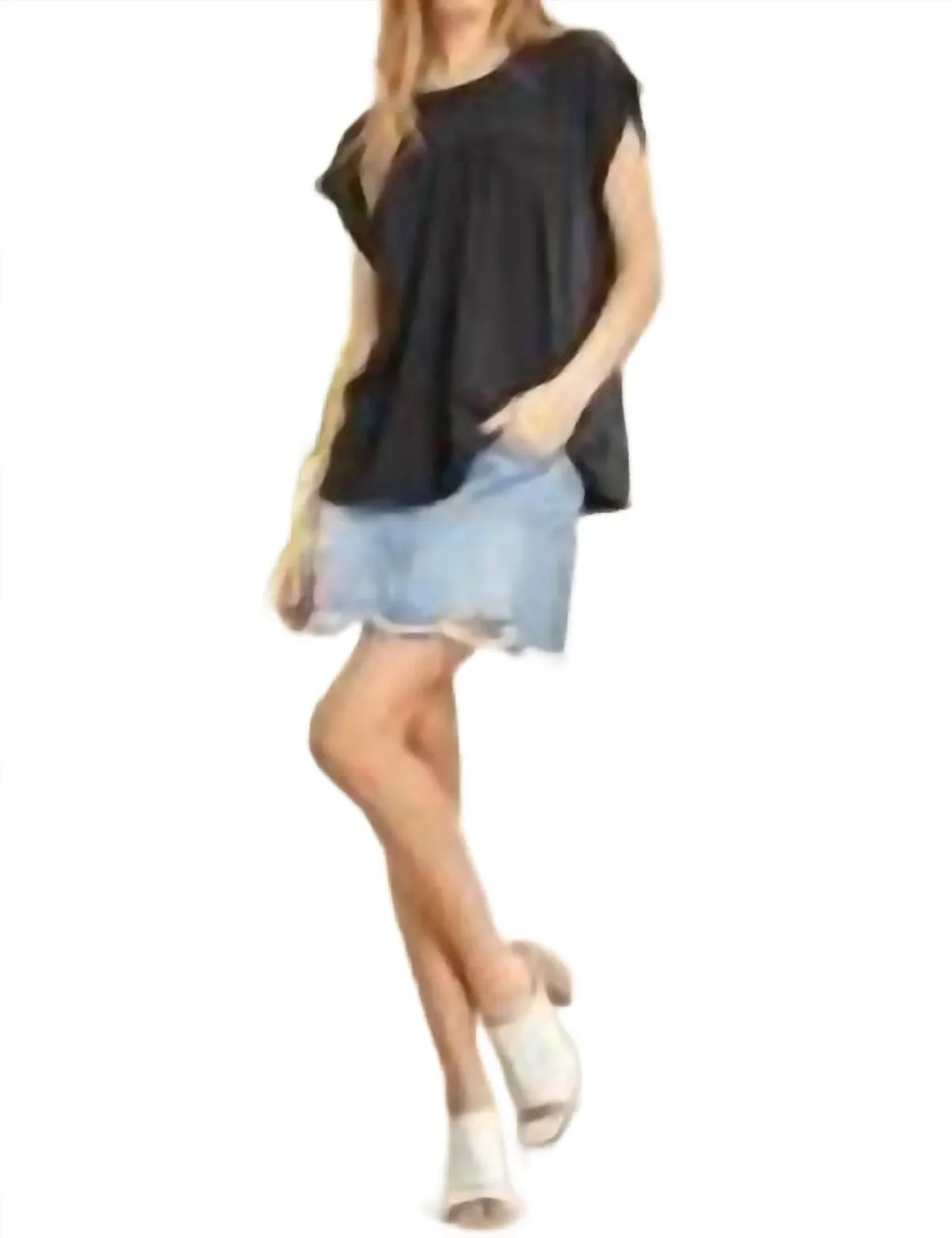 Shimmering Vibe V-Neck Top by ANDREE BY UNIT