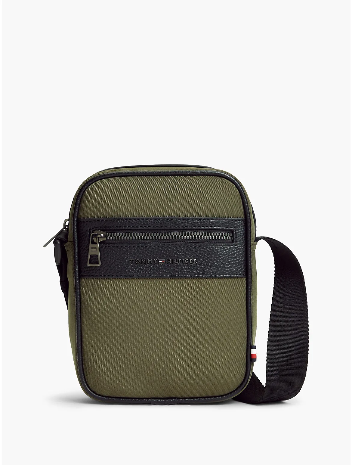 Water-Repellent Mixed-Media Reporter Bag by Tommy Hilfiger