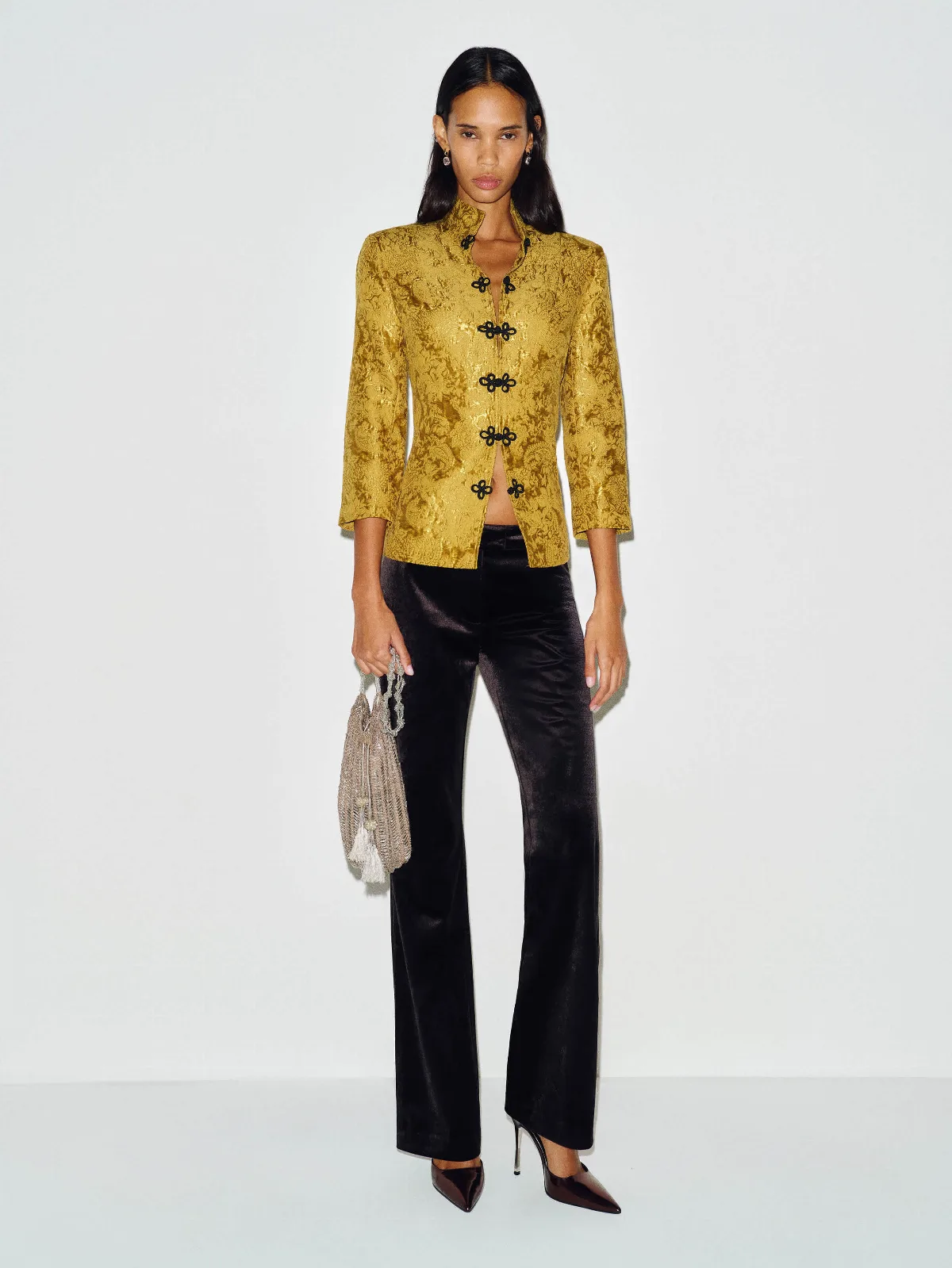 Oliver Low Rise Velvet Pant by Reformation