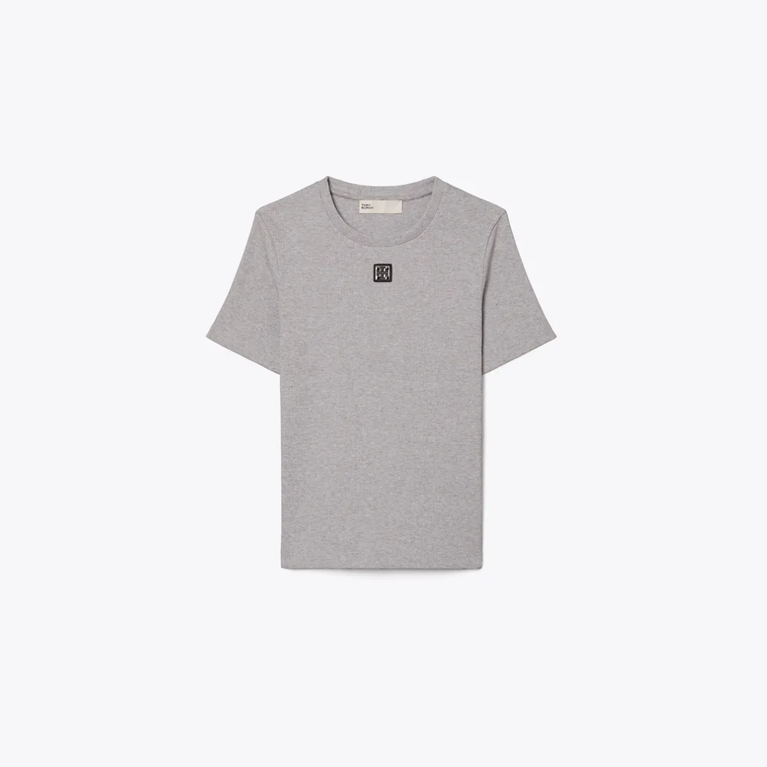 Cotton Ribbed T-Shirt