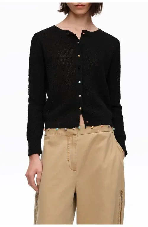 Straight Cardigan with Stones by BIMBA Y LOLA