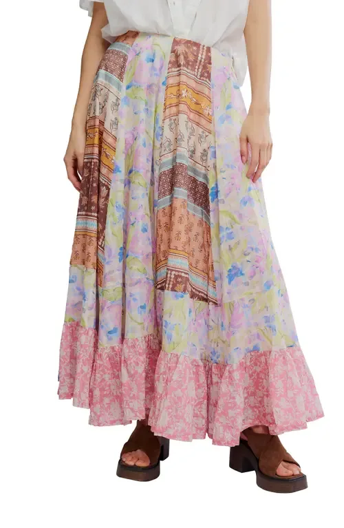 Santa Eulalia Mix Print Maxi Skirt by Free People