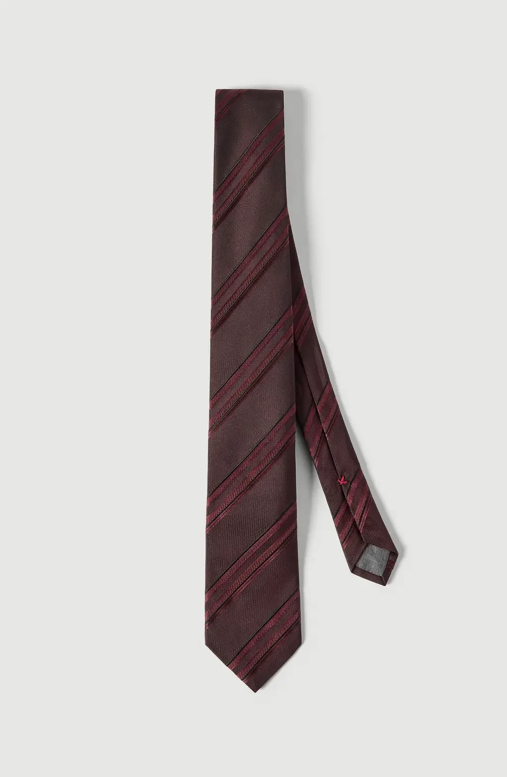 Textured Striped Silk Tie
