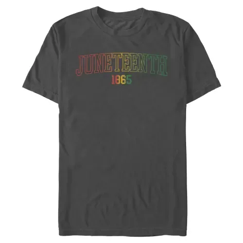 Juneteenth 1865 Retro Gradient Short Sleeve Graphic T-Shirt by Lost Gods