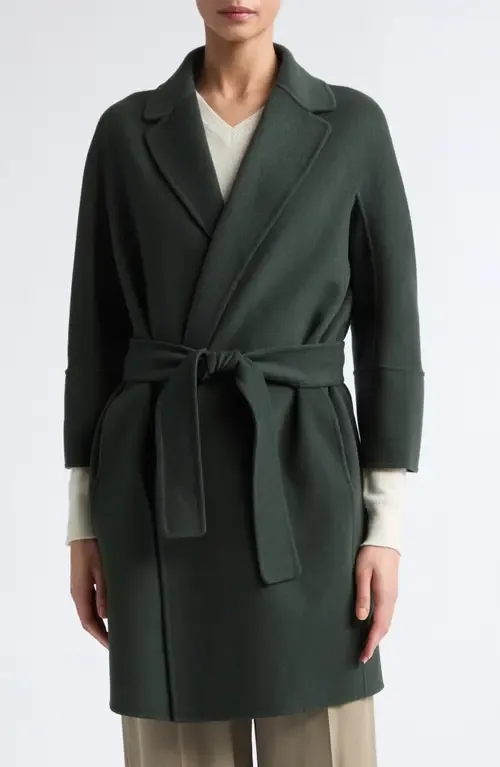 Arona Belted Virgin Wool Wrap Coat by Max Mara