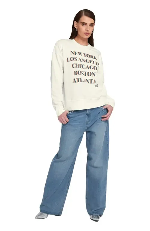 Graphic Sweatshirt by ELLE Collection