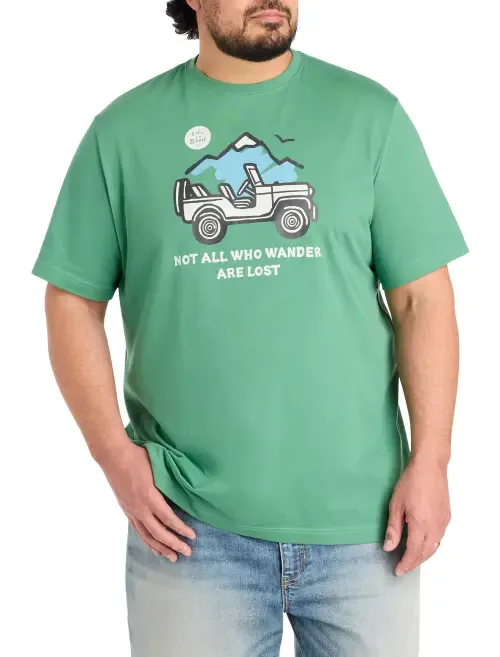 Not All Who Wander Are Lost Graphic T-Shirt by LIFE IS GOOD