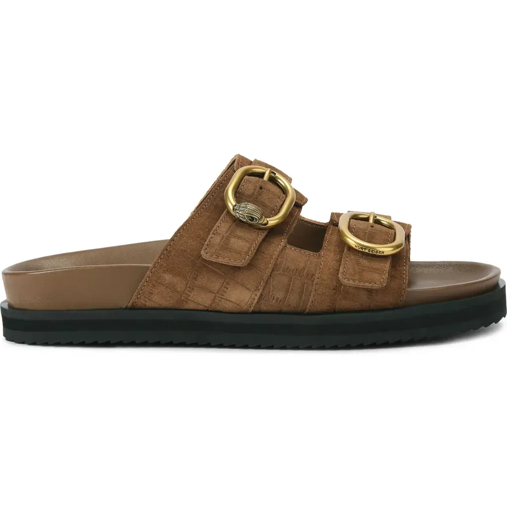 Bancroft Buckle Strap Slide Sandal by Kurt Geiger London